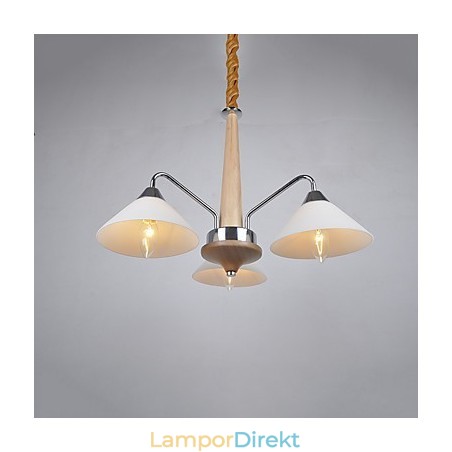 Modern Och Modern Country Galvaniserad Funktion För Träbambu Ljuskrona Modern Och Modern Country Galvaniserad Funktion För Träbambu Ljuskrona