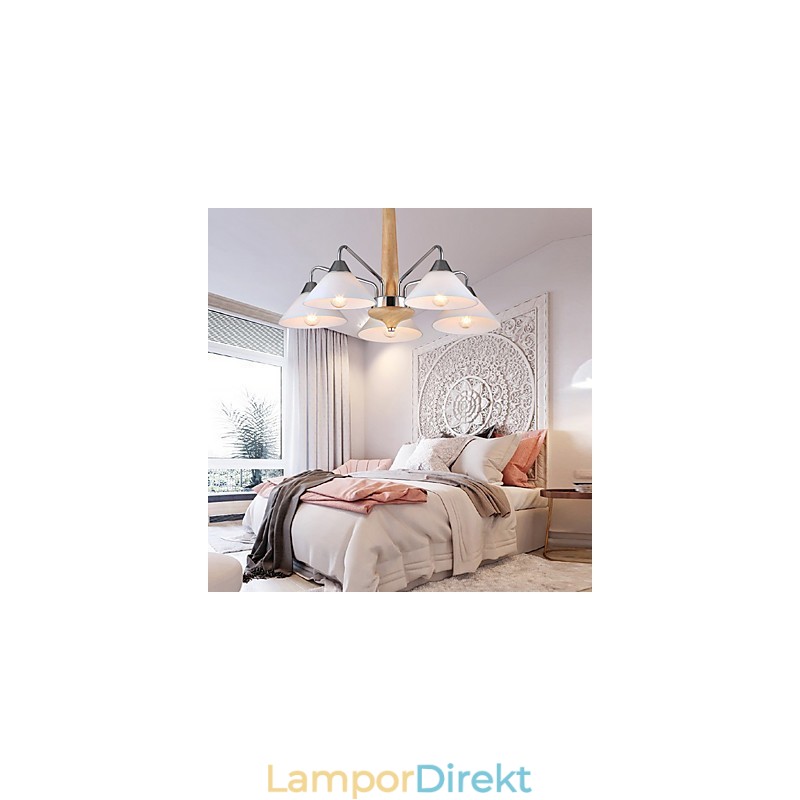 5 Ljus Modern Contemporary Ljuskrona För