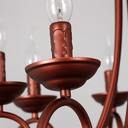 8 Ljus Ljuskrona Modern Samtida Traditionell Lodge Vintage Retro Country Målning Funktion För Crystal Metal
