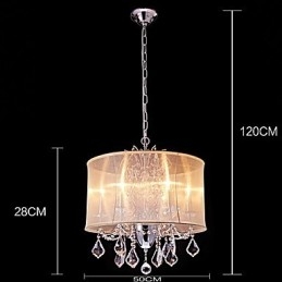 Modern Och Modern Traditionell Klassisk Lantlig Kromfunktion För Designers I Kristall I Ministil, Metallkrona