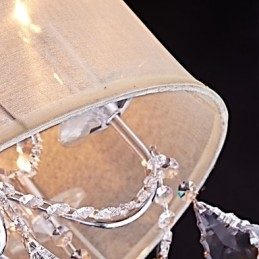 Modern Och Modern Traditionell Klassisk Lantlig Kromfunktion För Designers I Kristall I Ministil, Metallkrona