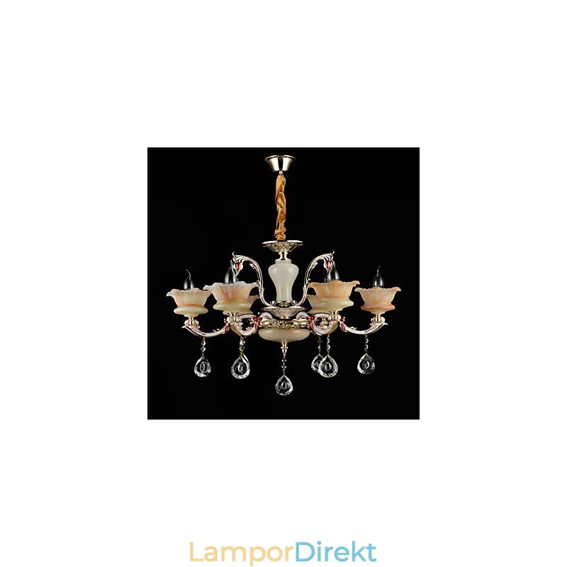 Modern Och Modern Traditionell Klassisk Zinklegeringsfunktion För Kristall I Mini-Stil Metall Taklampa