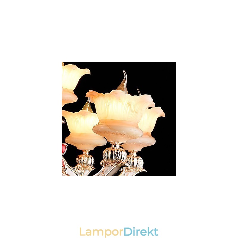 Modern Och Modern Traditionell Klassisk Zinklegeringsfunktion För Kristall I Mini-Stil Metall Taklampa