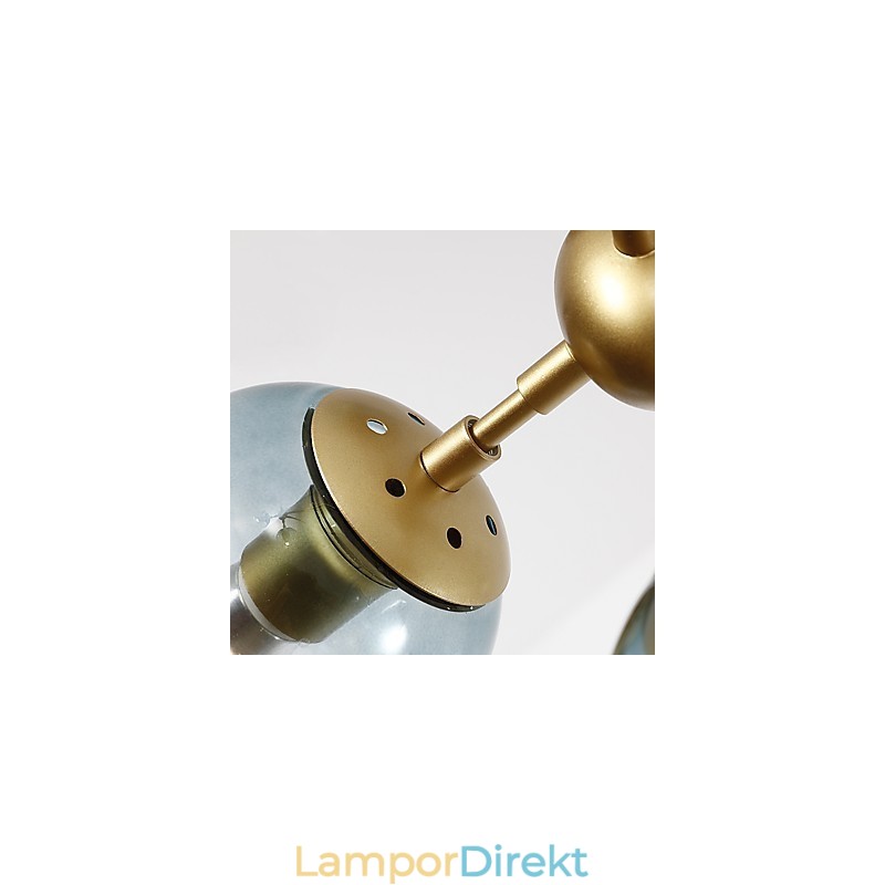 Tio Ljus Post Modern Europe Style Modo Metall Glas Pendel Lampa Foajén Dekorera Industriell Ljuskrona Lampa
