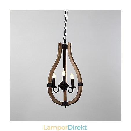 Tre Ljus Vintage Målning Funktion Mini Stil Trä Bambu Ljuskrona Lampa Dekorera Hänglampa Tre Ljus Vintage Målning Funktion Mini Stil Trä Bambu Ljuskrona Lampa Dekorera Hänglampa