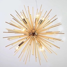 Retro Imitation Copper Creative Line 10 Lampor