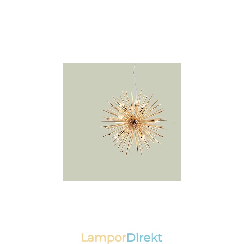 Retro Imitation Copper Creative Line 10 Lampor