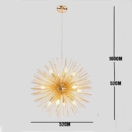 Retro Imitation Copper Creative Line 10 Lampor