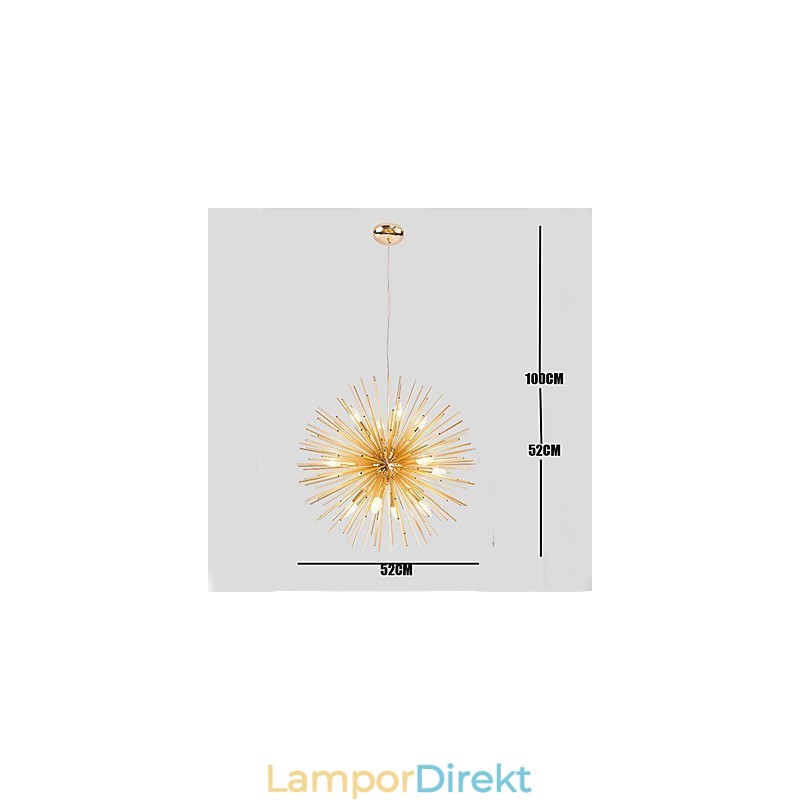 Retro Imitation Copper Creative Line 10 Lampor