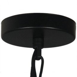Vintage Metall Taklampa Med Glasskärm