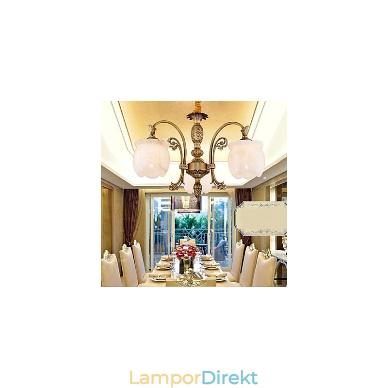 Copper Marble Lamp Lampa Amerikansk