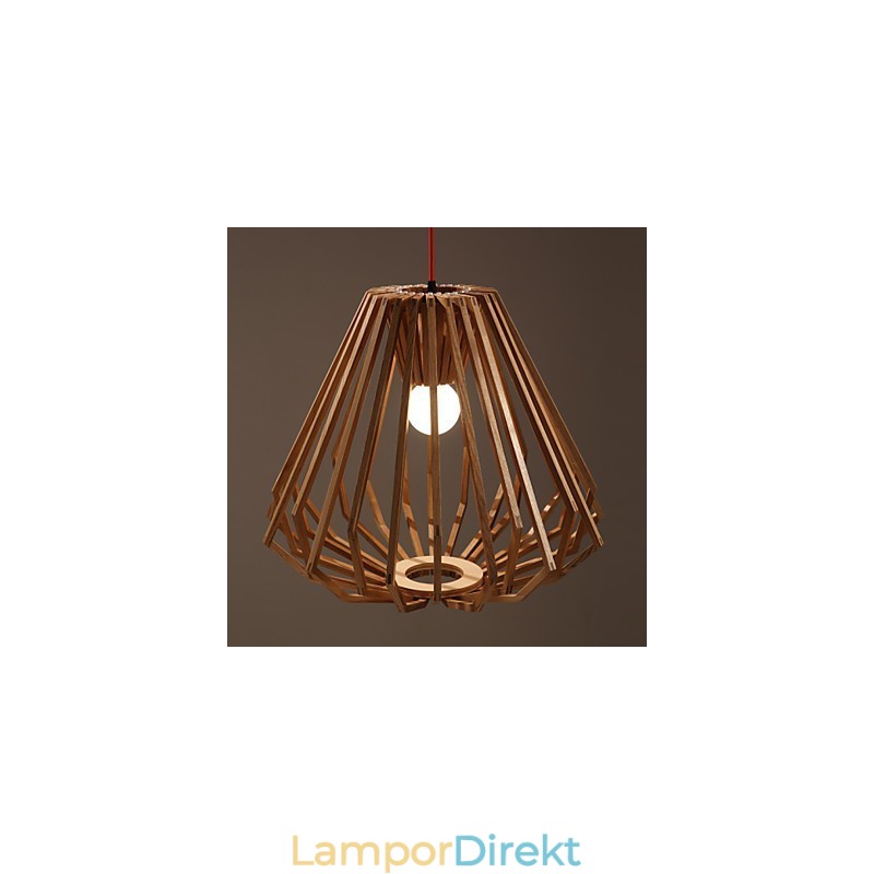 Ljuskrona Mini Style Traditionell Klassisk Trä Bambu