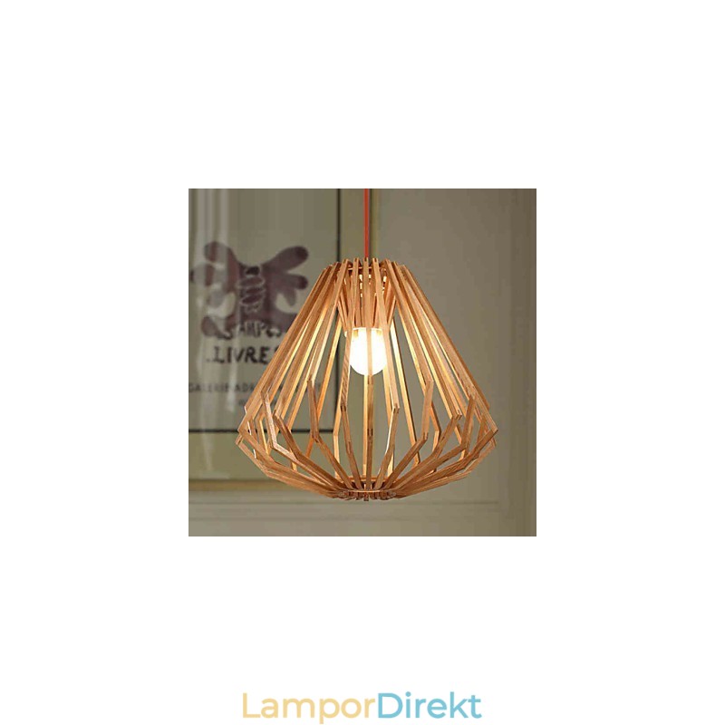 Ljuskrona Mini Style Traditionell Klassisk Trä Bambu