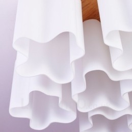 6 Ljusa Moderna, Infällda Taklampor Med Glasskärm