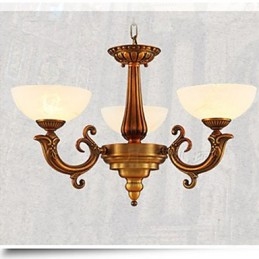 Den Kinesiska Stilen Marmor Lampa Ljuskrona Hel Koppar Lampa Ljuskrona