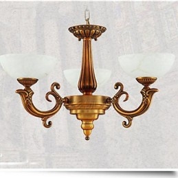Den Kinesiska Stilen Marmor Lampa Ljuskrona Hel Koppar Lampa Ljuskrona