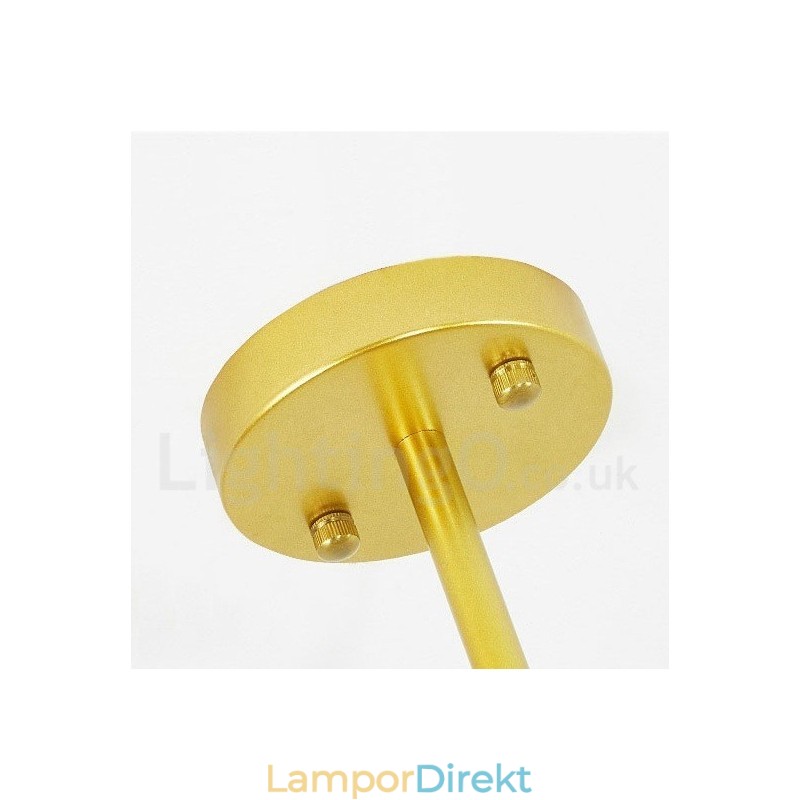 9 Ljus Modern Samtida Nordisk Stil Taklampor Kopparplätering Ljuskrona Med Guld Och Vit Kulglasskärm