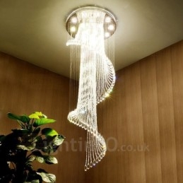 15 Lampor Modern Kristalltak Taklampa Inomhus Ljuskrona Belysning Lampor Armaturer Med Glödlampor