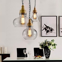3 Ljus Modern Samtida Mini Stil Metall Ljuskrona Hängande Ljus