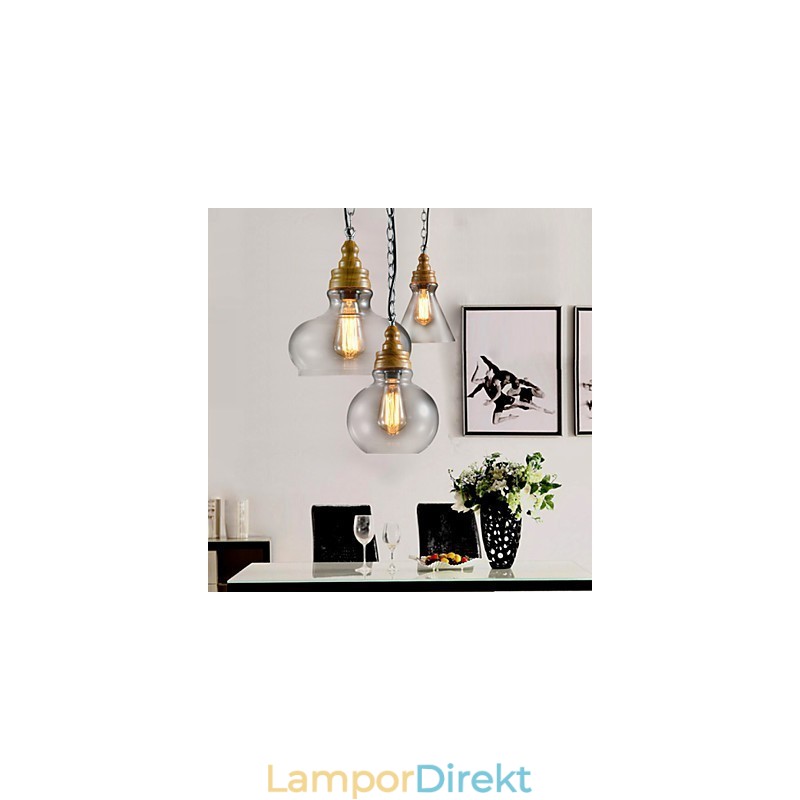 3 Ljus Modern Samtida Mini Stil Metall Ljuskrona Hängande Ljus