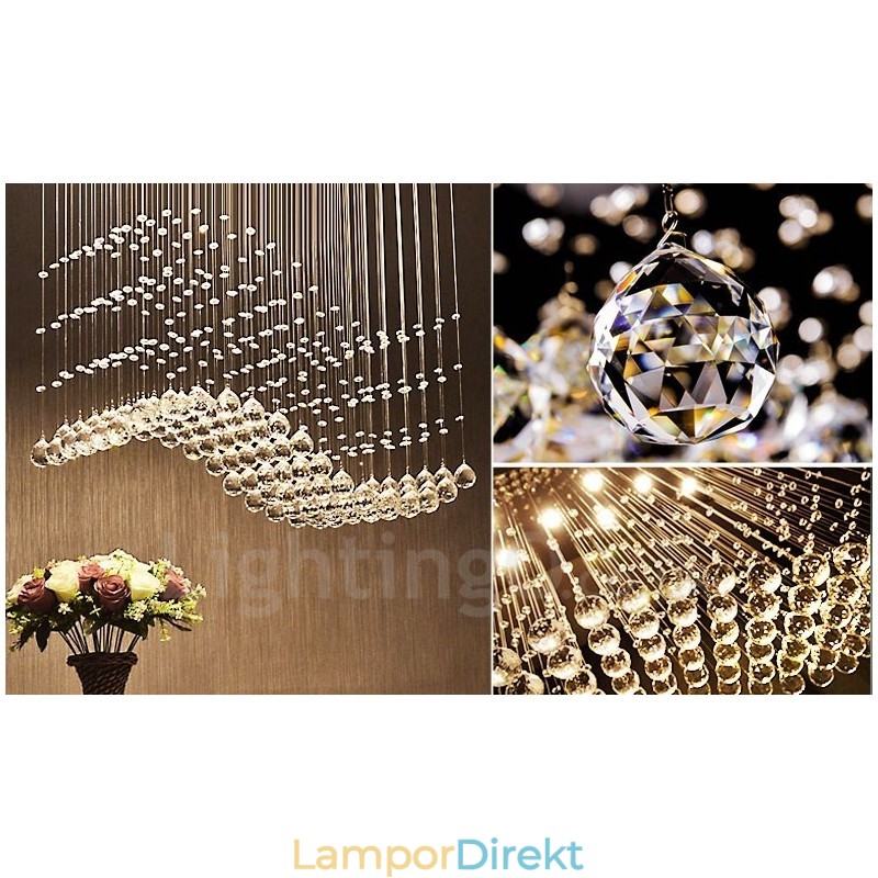 Moderna Kristalltak Taklampa Inomhus Ljuskrona Belysning Lampor Armaturer