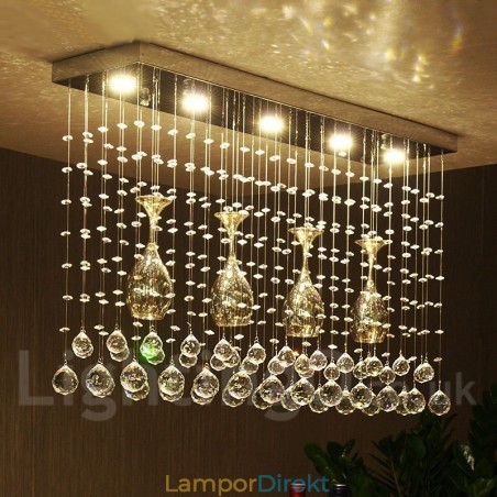 5 Lampor Moderna Kristalltak Taklampa Inomhus Ljuskrona Belysning Lampor Armatur 5 Lampor Moderna Kristalltak Taklampa Inomhus Ljuskrona Belysning Lampor Armatur