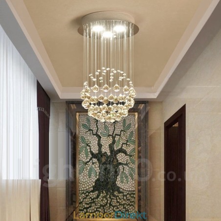 3 Ljusa Moderna Kristalltak Taklampa Inomhus Ljuskrona Belysning Lampor Armaturer