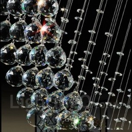 3 Ljusa Moderna Kristalltak Taklampa Inomhus Ljuskrona Belysning Lampor Armaturer