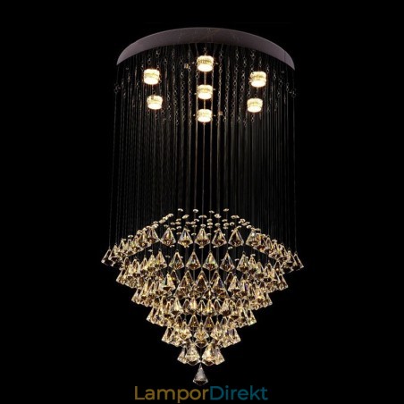 7 Lampor Moderna Kristalltak Taklampa Inomhus Ljuskrona Belysning Lampor Armaturer 7 Lampor Moderna Kristalltak Taklampa Inomhus Ljuskrona Belysning Lampor Armaturer