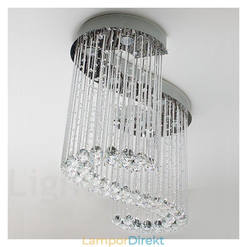 6 Lampor Moderna Kristalltak Taklampa Inomhus Ljuskrona Belysning Lampor Armaturer