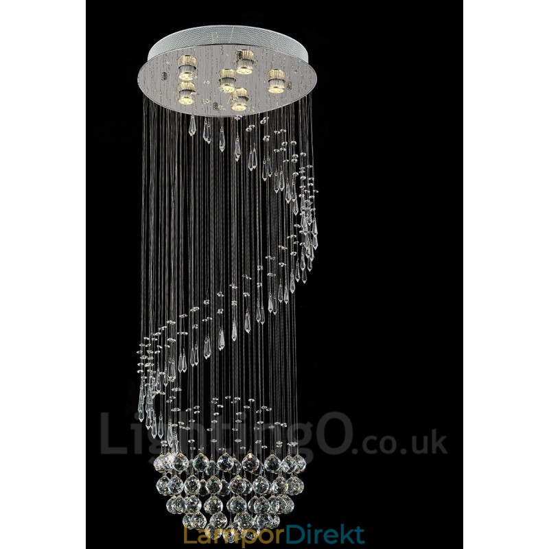 6 Lampor Moderna Kristalltak Taklampa Inomhus Ljuskrona Belysning Lampor Armaturer