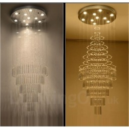 10 Lampor Modern Kristalltak Taklampa Inomhus Ljuskrona Belysning Lampor Armaturer