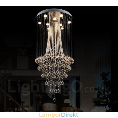 9 Lampor Moderna Kristalltak Taklampa Inomhus Ljuskrona Belysning Lampor Armaturer 9 Lampor Moderna Kristalltak Taklampa Inomhus Ljuskrona Belysning Lampor Armaturer