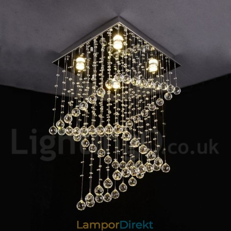 4 Lampor Moderna Kristalltak Taklampa Inomhus Ljuskrona Belysning Lampor Armaturer 4 Lampor Moderna Kristalltak Taklampa Inomhus Ljuskrona Belysning Lampor Armaturer