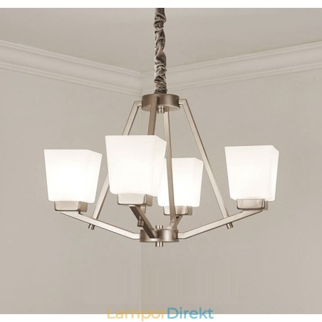 4 Lampor Krom Taklampa Inomhus Modern Ljuskrona Hem Hängande Belysning Lampor Armaturer Med Glasskärmar 4 Lampor Krom Taklampa Inomhus Modern Ljuskrona Hem Hängande Belysning Lampor Armaturer Med Glasskärmar