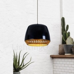 1 Ljus Modern Samtida Taklampa Med Svart Vit Röd Blå Skärm