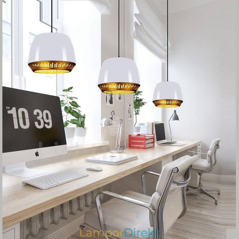 1 Ljus Modern Samtida Taklampa Med Svart Vit Röd Blå Skärm