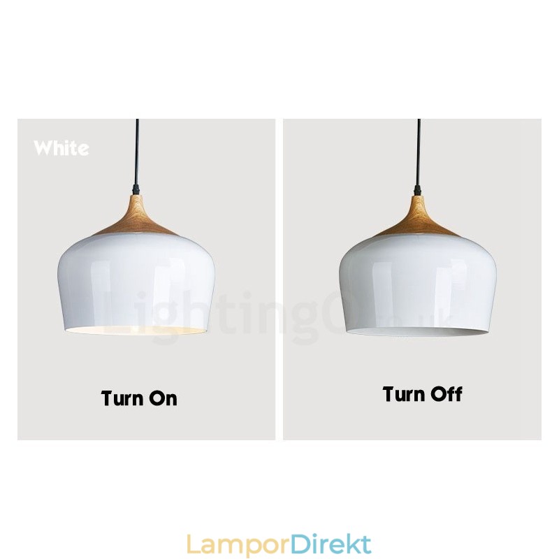 1 Ljus Modern Contemporary Pendel Light Pendel Lampa Med Vit Röd Blå Skärm