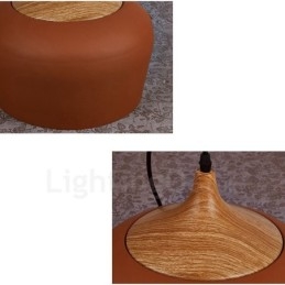 1 Ljus Modern Contemporary Pendel Light Pendel Lampa Med Vit Röd Blå Skärm