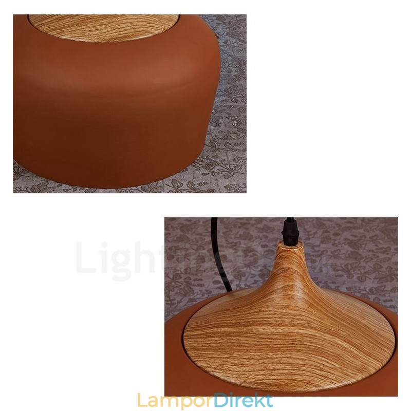 1 Ljus Modern Contemporary Pendel Light Pendel Lampa Med Vit Röd Blå Skärm