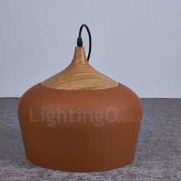 1 Ljus Modern Contemporary Pendel Light Pendel Lampa Med Vit Röd Blå Skärm