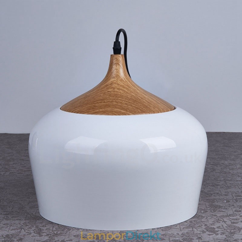 1 Ljus Modern Contemporary Pendel Light Pendel Lampa Med Vit Röd Blå Skärm