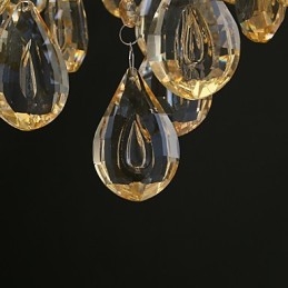 Guld Romantisk Champagnekristallkrona