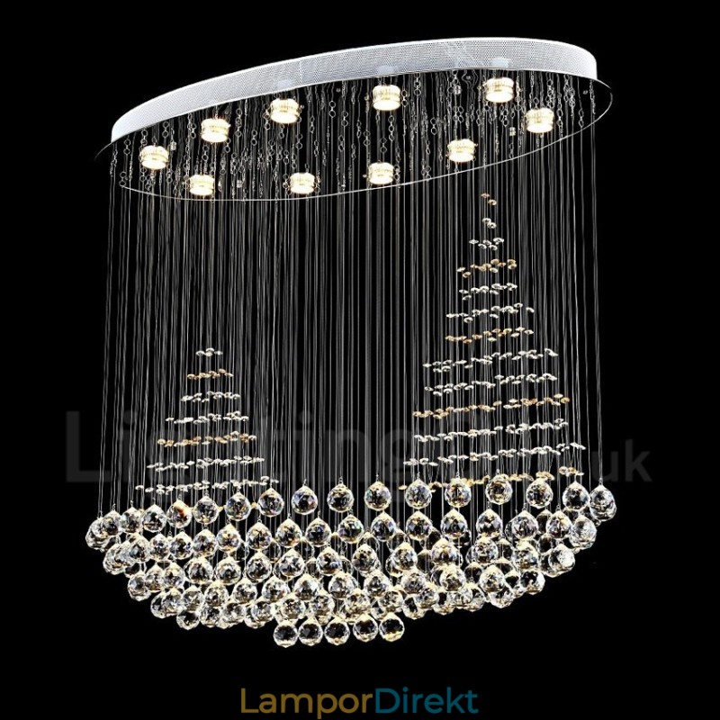 10 Lampor Modern K9 Kristalltak Taklampa Inomhus Ljuskrona Belysning Lampor Armaturer