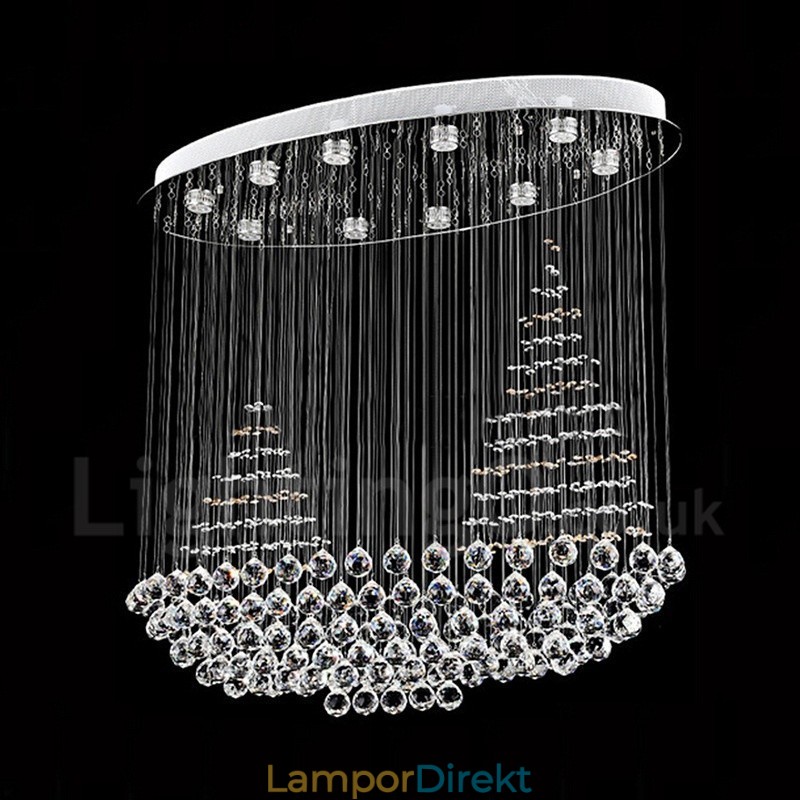 10 Lampor Modern K9 Kristalltak Taklampa Inomhus Ljuskrona Belysning Lampor Armaturer