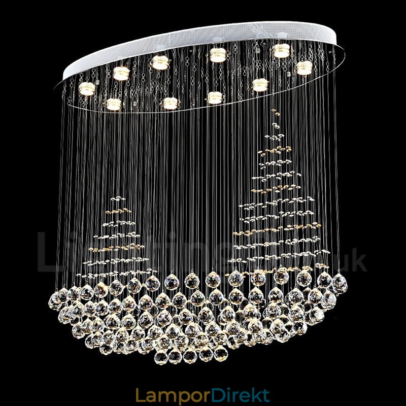 10 Lampor Modern K9 Kristalltak Taklampa Inomhus Ljuskrona Belysning Lampor Armaturer