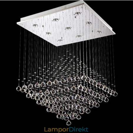 9 Lampor Modern K9 Kristalltak Taklampa Inomhus Ljuskrona Belysning Lampor Armaturer