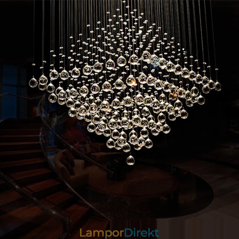 9 Lampor Modern K9 Kristalltak Taklampa Inomhus Ljuskrona Belysning Lampor Armaturer