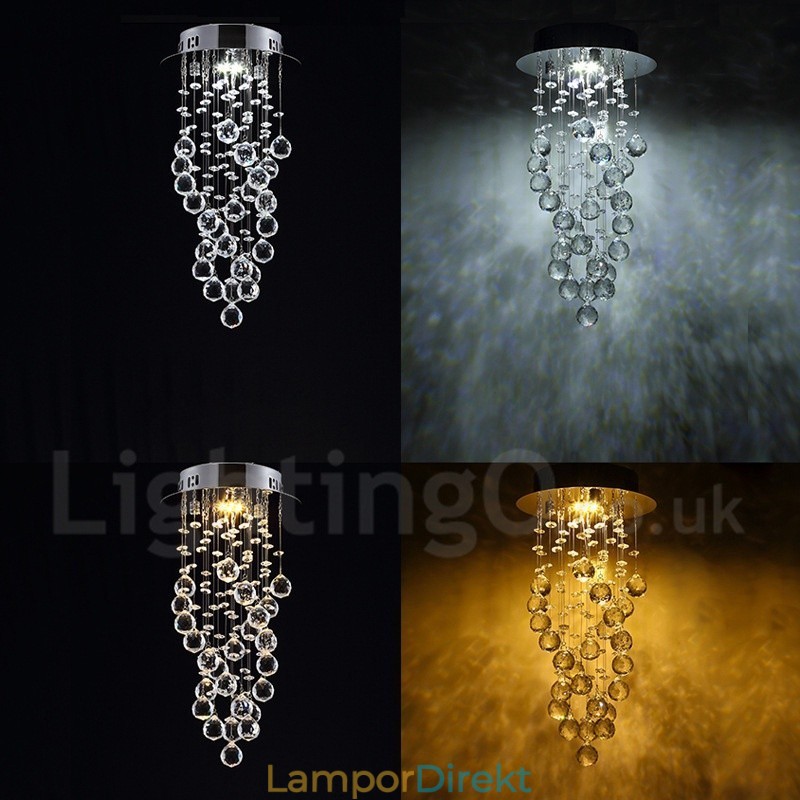 1 Ljus Modern K9 Kristalltak Taklampa Inomhus Ljuskrona Belysning Lampor Armaturer