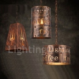1 Ljus Retro Vintage Pendellampa Cafe House Pendellampa